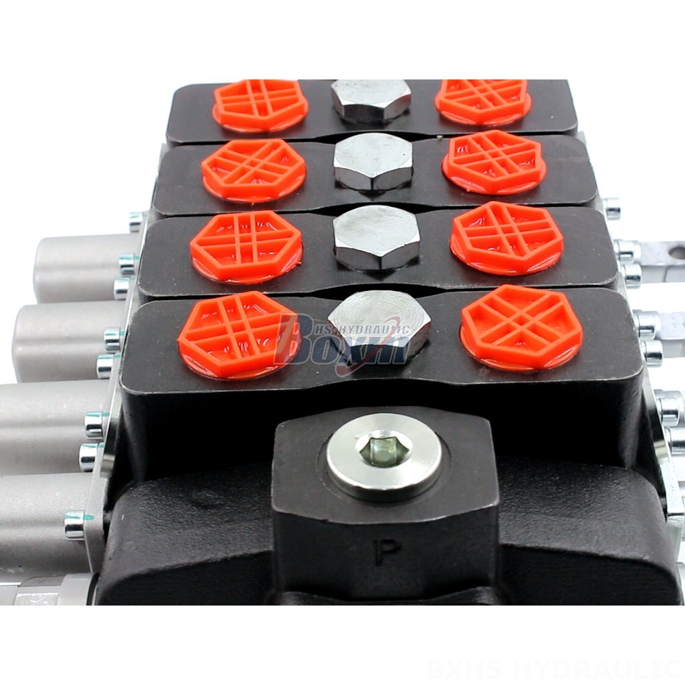 SD8-Electric unloading valve Manual 4 Spool Sectional Directional Valve | Private Label detail image